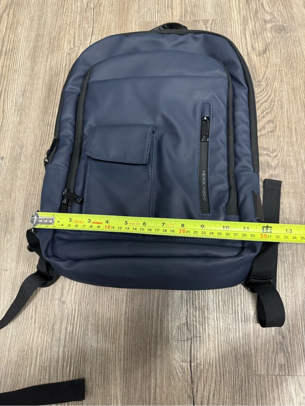 Heroic Knight Laptop Travel Business Waterproof Backpack Blue